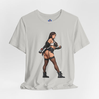 Tifa Lockhart T-Shirt | Final Fantasy VII T-Shirt für Gamer &amp; Anime-Fans | Kämpfer-Waifu-Shirt
