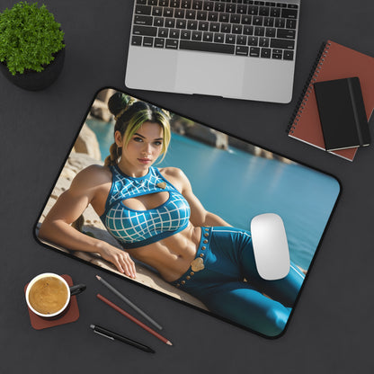 Килимок для столу Jolyne Cujoh, килимок для миші JoJo, декор для ігрового столу з аніме-героїнею