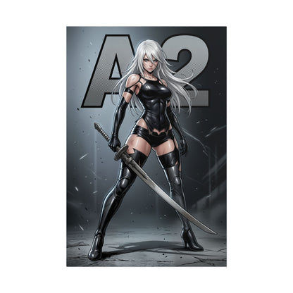 A2 Nier Automata Poster, Nier Automata Wall Art Print, Battle Android Girl Decor, Sci Fi Game Art, Gamer Gift