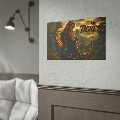 Tigress Character Poster Comic Style Wall Decor Bedroom Collector Gift