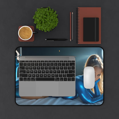 Килимок для столу Samus Aran, футуристичний килимок для миші з героїнею наукової фантастики, налаштування столу для космічних пригод