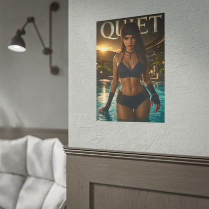 Quiet Metal Gear Gaming Poster Wall Art Gamer Room Decor Collectible Print