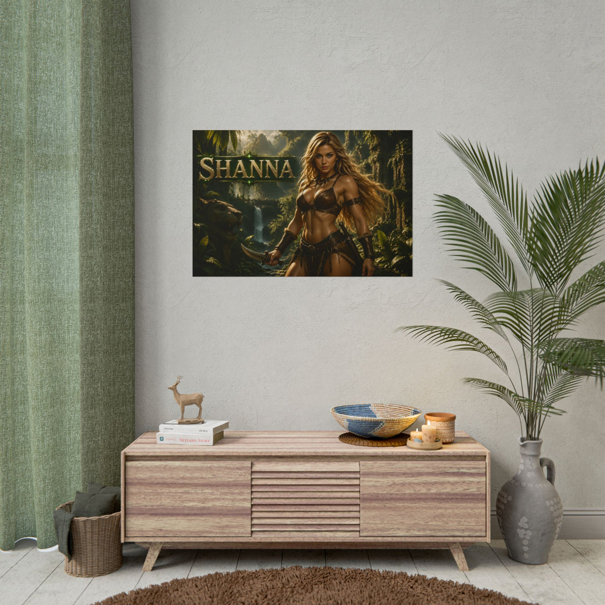 Shanna Character Poster Comic Style Wall Decor Bedroom Collector Gift
