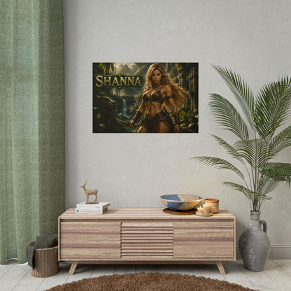 Shanna Character Poster Comic Style Wall Decor Bedroom Collector Gift