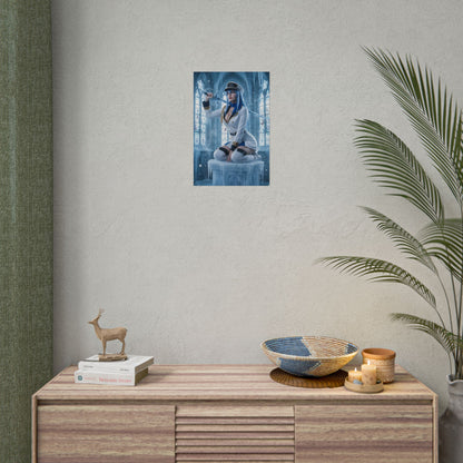 Esdeath Poster, Akame ga Kill Art Print, Iconic Ice General Wall Decor - anime room wall decor showcasing commanding ice general art