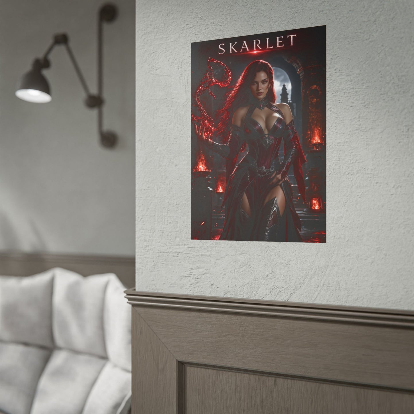 Mortal Kombat Skarlet Poster MK Wall Art Print Decor