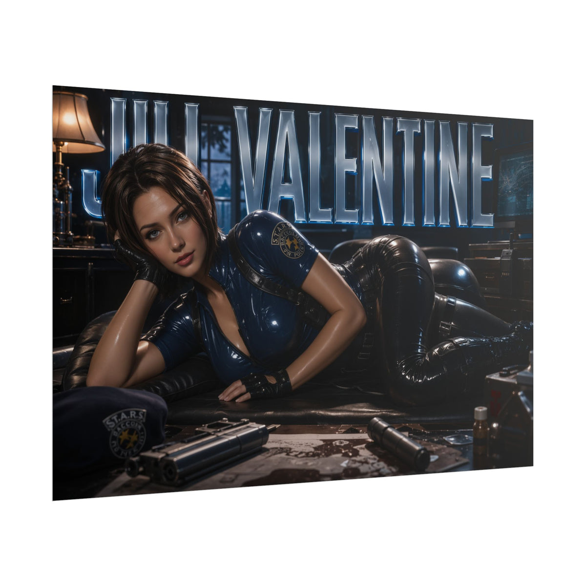 Jill Valentine Wall Art Poster Gaming Decor Collectible Gamer Gift