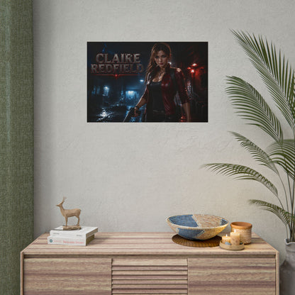 Claire Redfield Wall Art Poster PC Gaming Decor Bedroom Collector Print