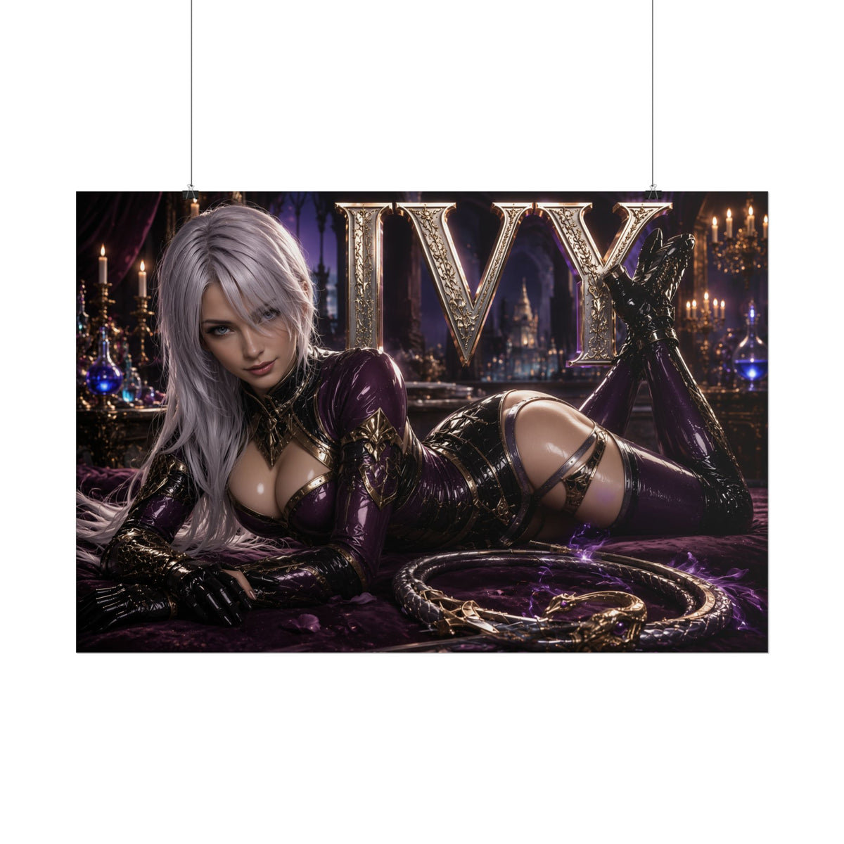 Ivy Valentine Character Poster Soulcalibur Gamer Room Wall Art Collectible Decor