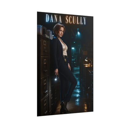 Dana Scully X-Files Poster FBI TV Series Wall Art Print
