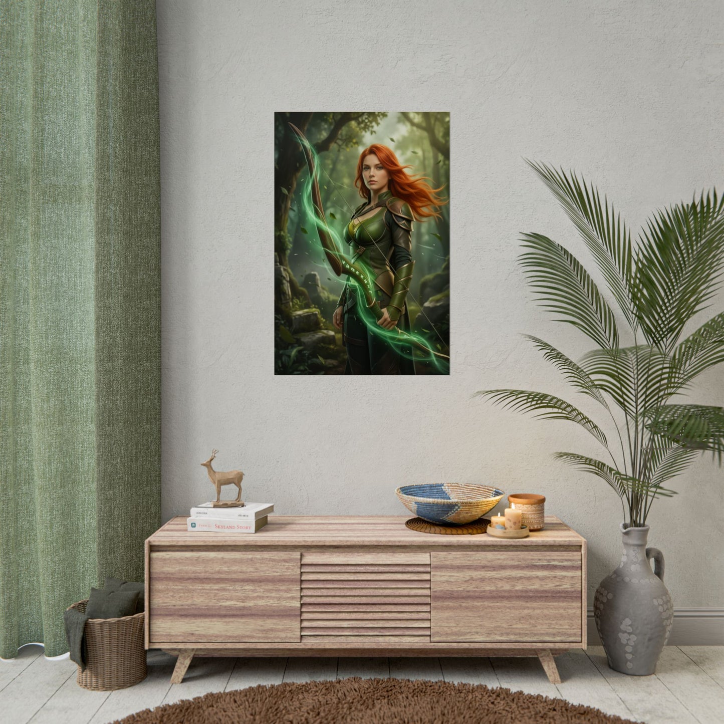 Windranger Dota 2 Poster, Dota 2 Wall Art Print, Archer Girl Decor, Fantasy Game Wall Art, Gamer Gift