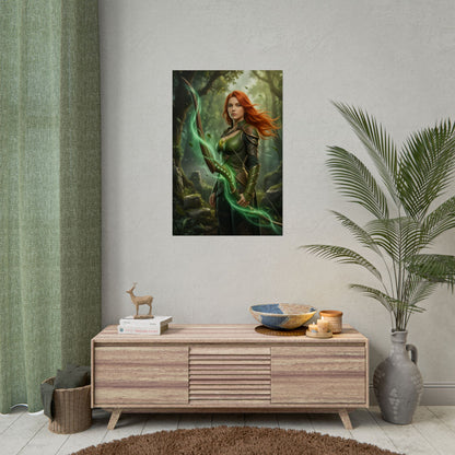 Windranger Dota 2 Poster, Dota 2 Wall Art Print, Archer Girl Decor, Fantasy Game Wall Art, Gamer Gift