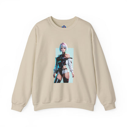 Lucy Edgerunners Sweatshirt, Cyberpunk-Rundhalsausschnitt, futuristische Gaming-Bekleidung für Fans