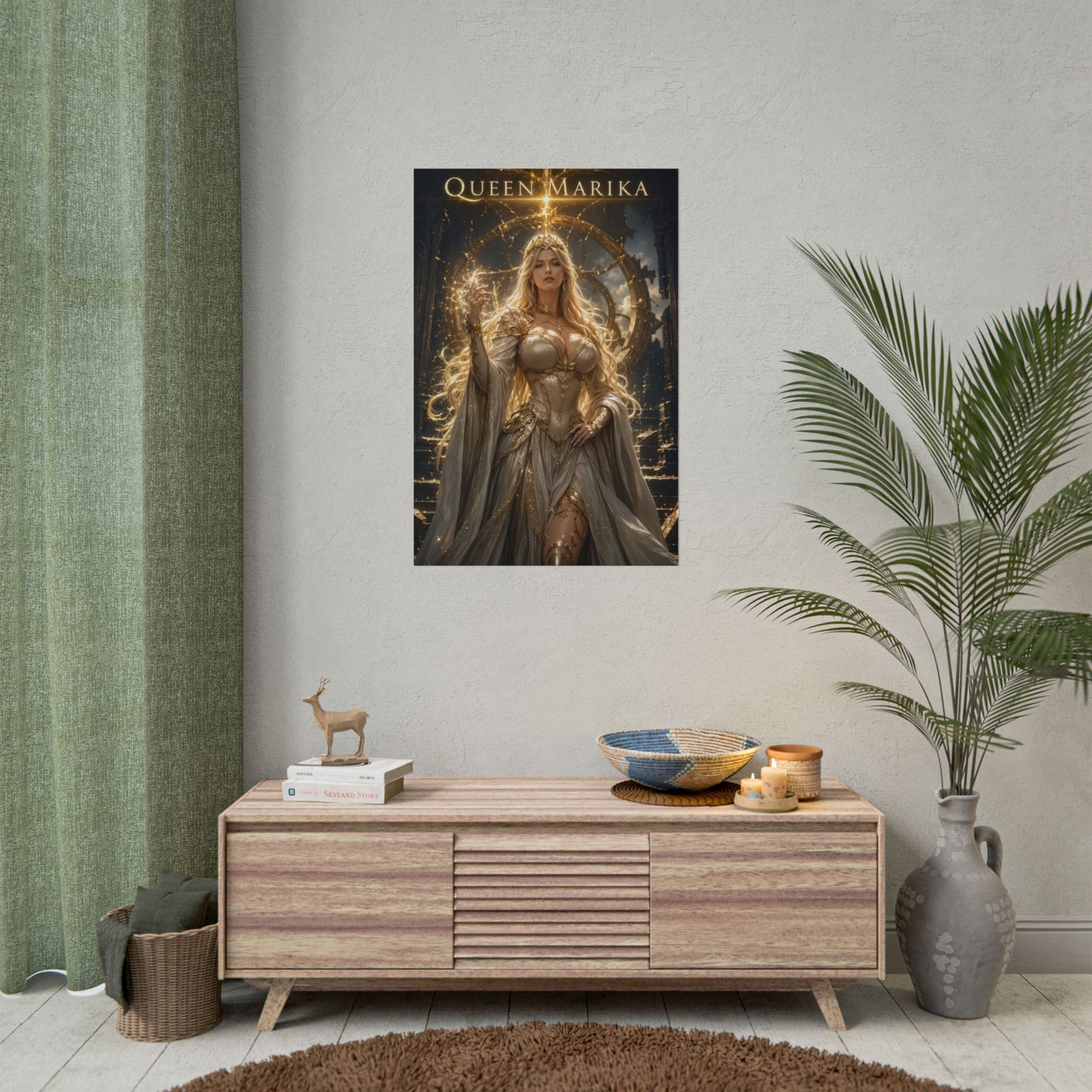 Queen Marika Poster, Elden Ring Wall Art, Gaming Poster, Fantasy Decor