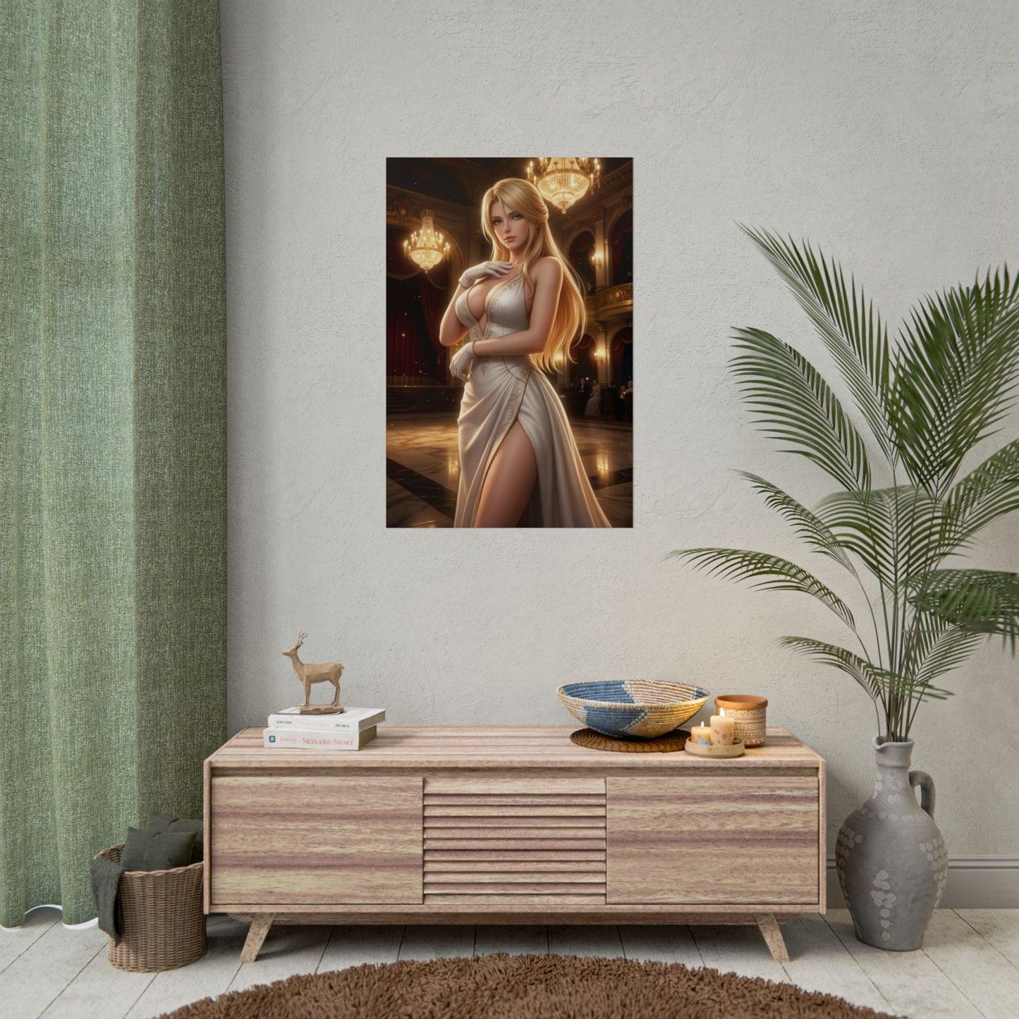 Helena Douglas Dead or Alive Poster Fighter Woman Wall Art Blonde Girl Print Martial Artist Character Gaming Room Decor Gift