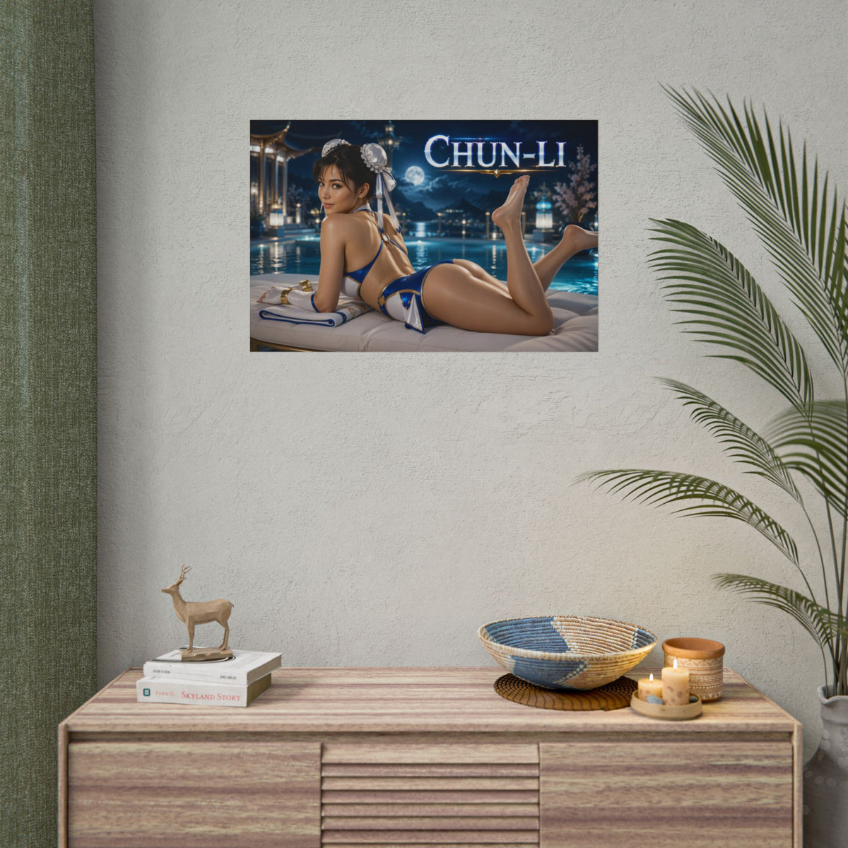 Chun Li Poster Gaming Room Wall Decor Character Art Collector Gift