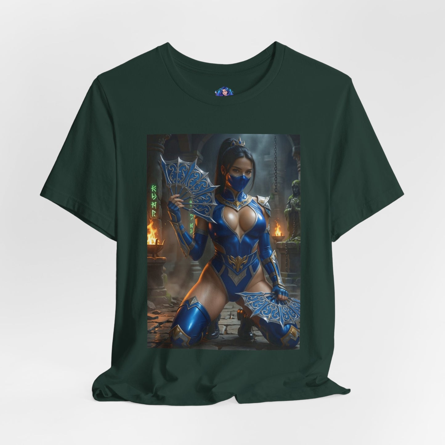 Kitana Mortal Kombat T-Shirt | Kampfspiel-Shirt für Gamer &amp; Anime-Fans