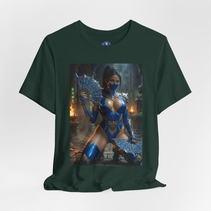 Kitana Mortal Kombat T-Shirt | Kampfspiel-Shirt für Gamer &amp; Anime-Fans