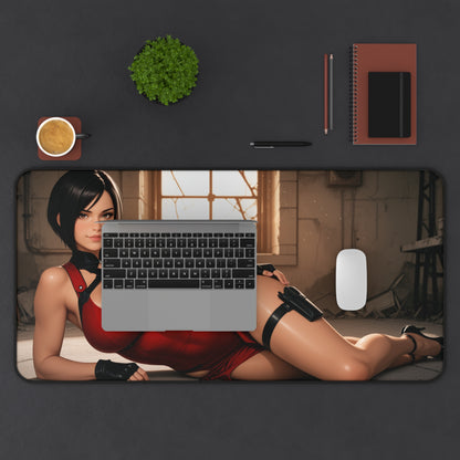 Килимок для столу Ada Wong, килимок для миші "Секретний агент" у стилі ігрової героїні, стильний ігровий стіл