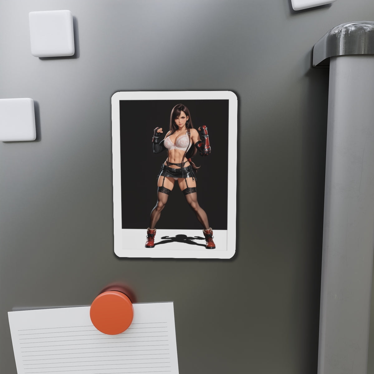 Tifa Lockhart FF7 Magnet – Sexy Anime-Kriegerin Magnet, Deko für heiße Gamerinnen