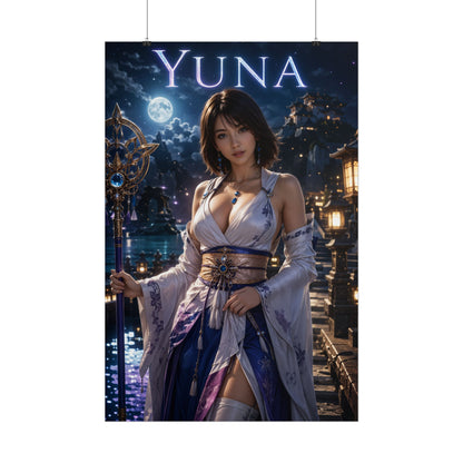 Yuna Poster, Final Fantasy X Wall Art, Gaming Print, Fantasy Decor