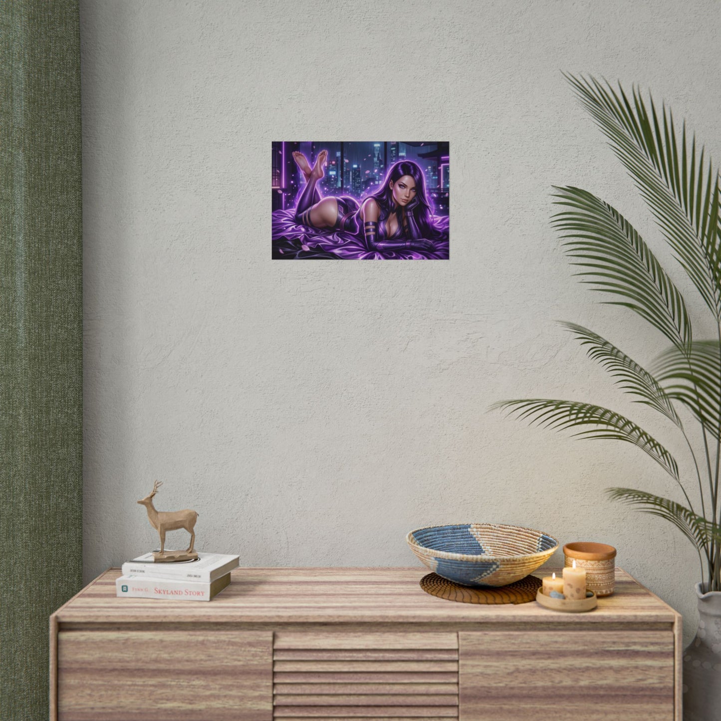 Psylocke Poster, Marvel Comics Wandbild, Fantasy Druck Dekoration