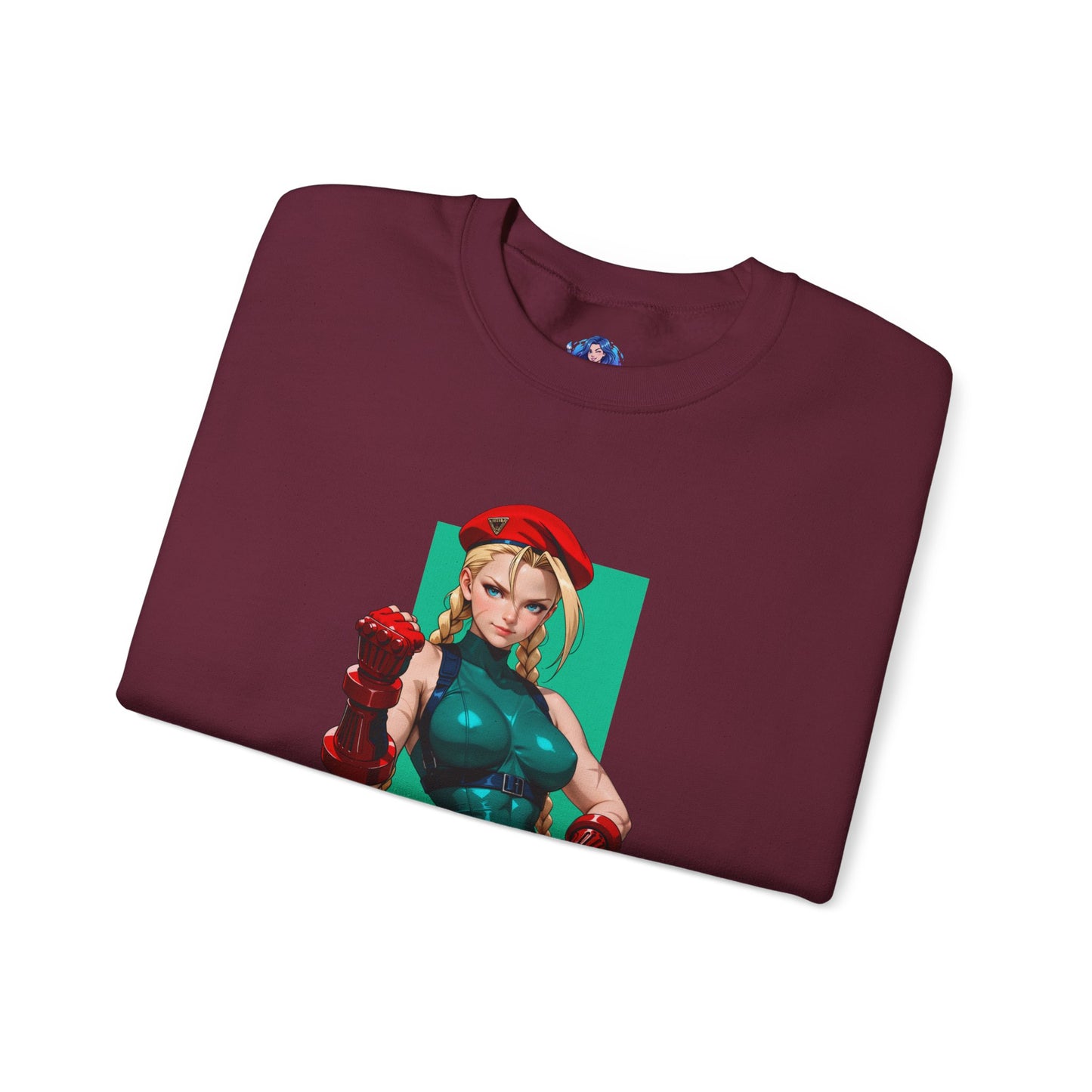 Cammy White Sweatshirt, Street Fighter Crewneck, Premium Gaming Apparel for Fans