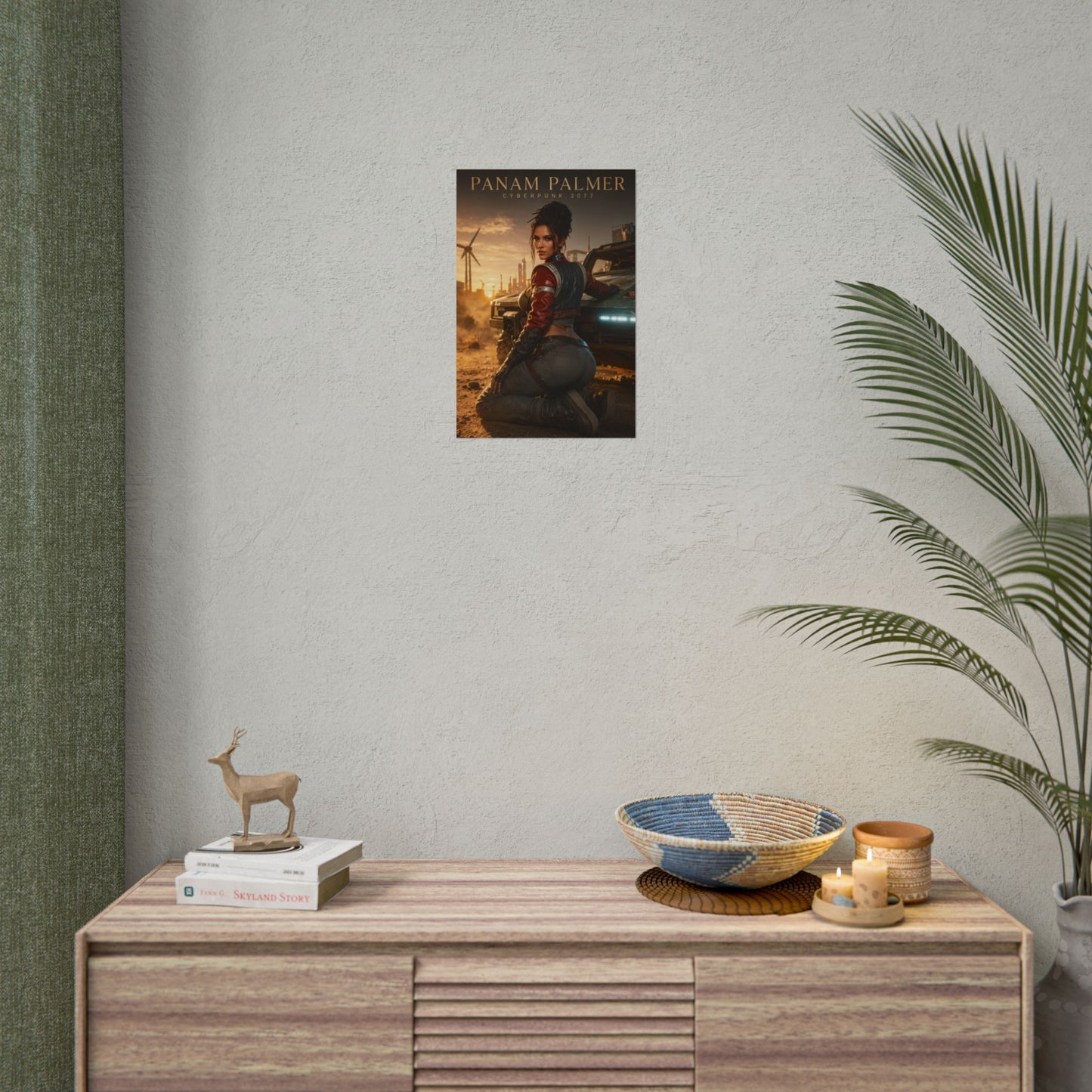 Panam Palmer Poster, Cyberpunk 2077 Wall Art, Gaming Print, Gamer Decor