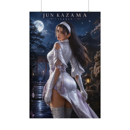 Jun Kazama Poster, Tekken Wall Art, Gaming Print, Fantasy Decor