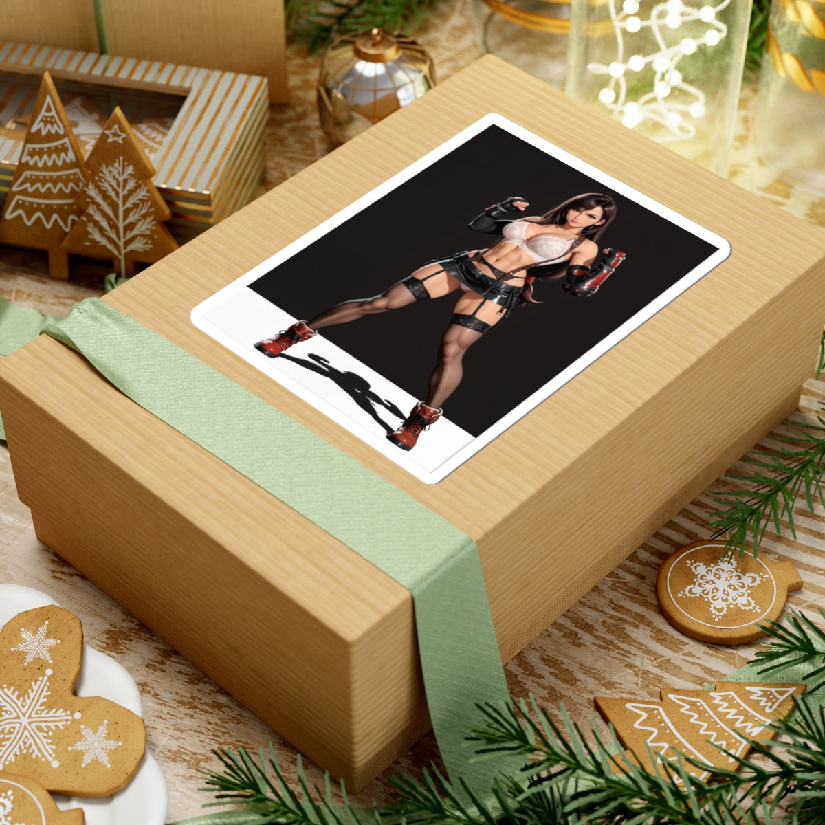 Наклейка Tifa Lockhart – вінілова наклейка з фентезійною дівчиною для ноутбуків, журналів та декору