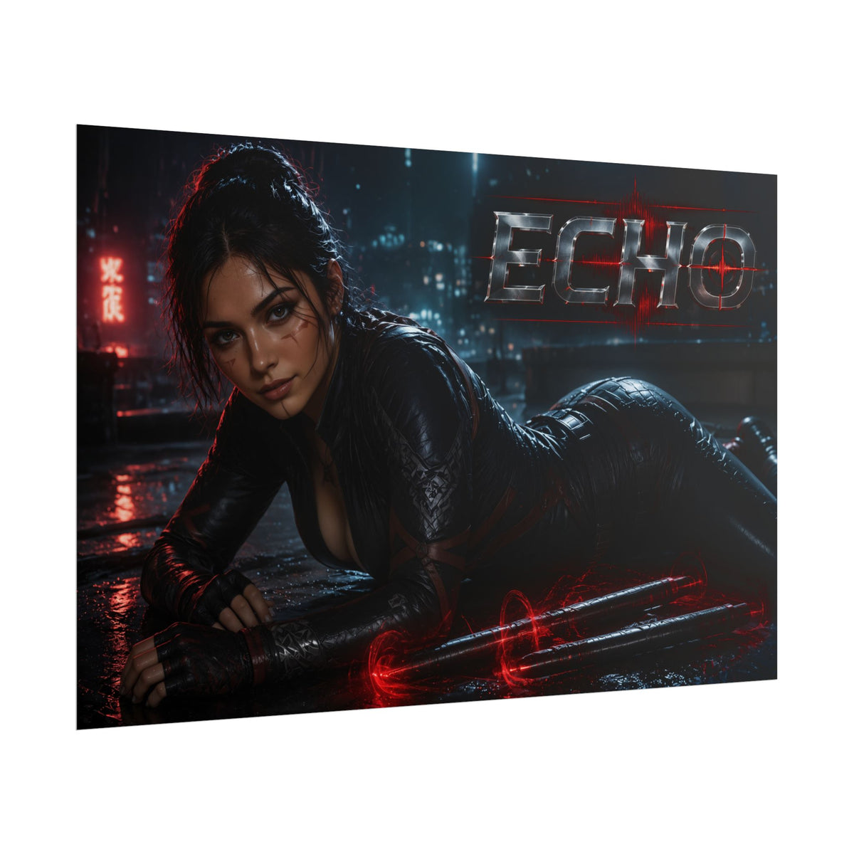 Comic Wall Art Echo Poster Heroine Room Decor Collectible Character Print