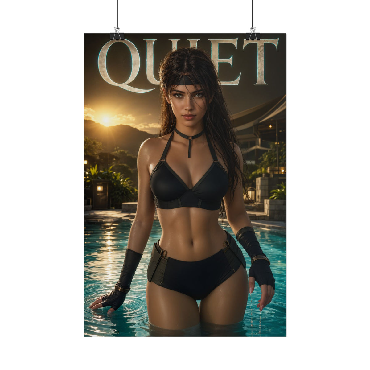 Quiet Metal Gear Gaming Poster Wall Art Gamer Room Decor Collectible Print