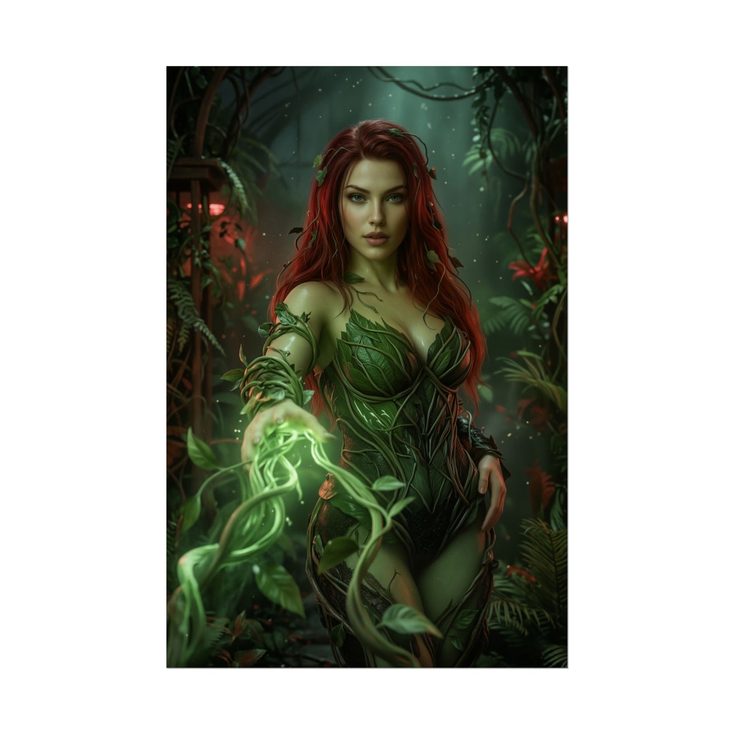 Poison Ivy Poster, DC Comics Wall Art Print, Nature Villain Girl Decor, Comic Book Wall Art, Gift for Fan
