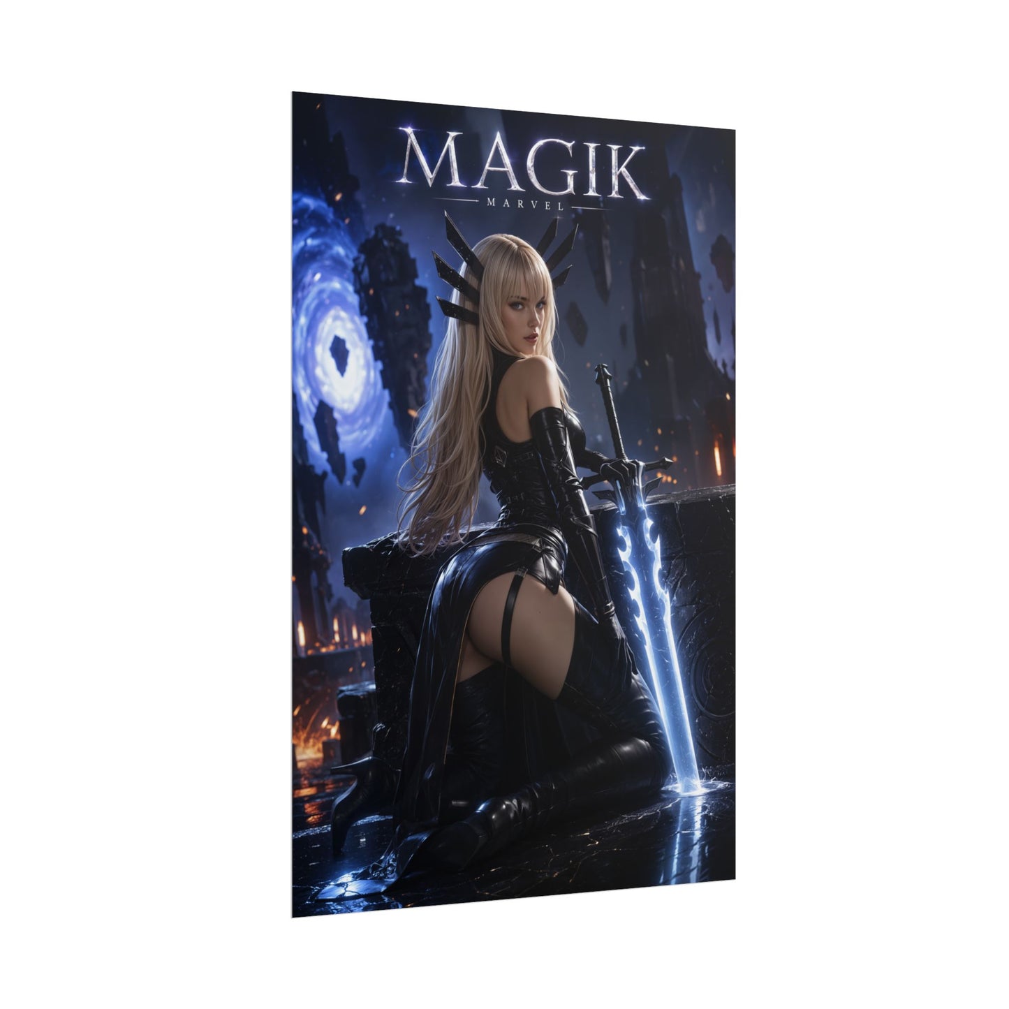 Magik Poster, Marvel Wall Art, Comic Book Print, Fantasy Decor