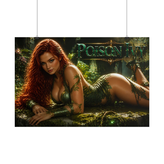 Poison Ivy Character Poster Comic Style Wall Decor Bedroom Collector Gift