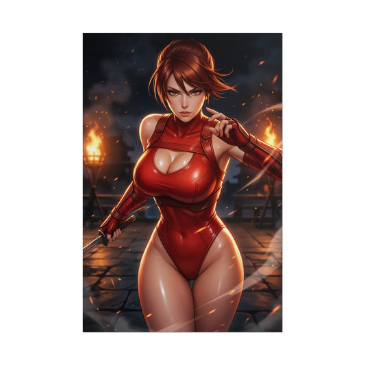 Taki Soulcalibur Poster Anime Girl Wall Art Fantasy Fighter Woman Print Gaming Room Decor Character Artwork Gift
