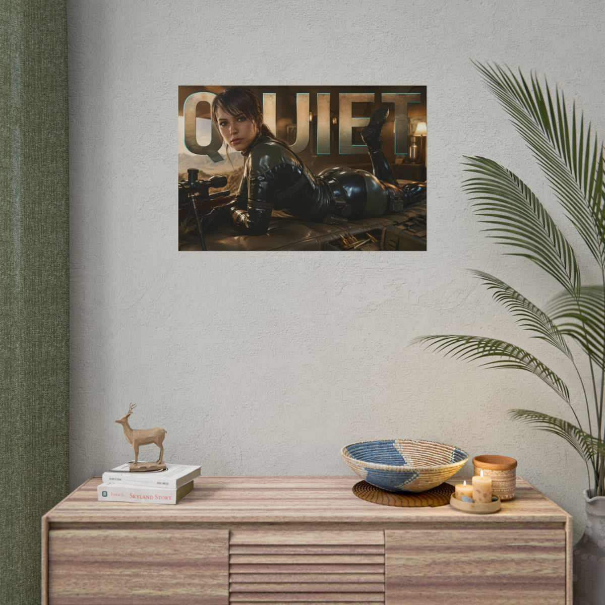Quiet Character Poster Metal Gear Gamer Room Wall Art Collectible Decor