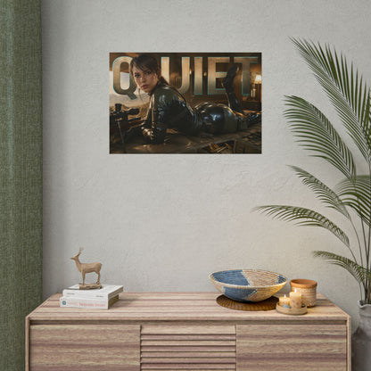 Quiet Character Poster Metal Gear Gamer Room Wall Art Collectible Decor