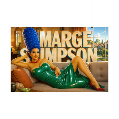 Marge Simpson The Simpsons Poster Cartoon Wall Art Room Decor Collectible Print