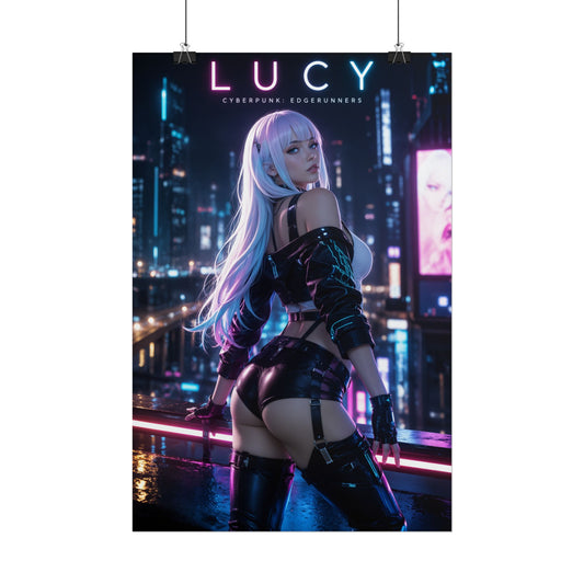 Cyberpunk Edgerunners Lucy Anime Gaming Poster Video Game Wall Art Print