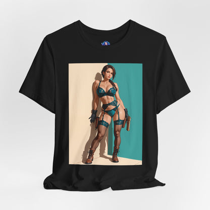 Lara Croft Shirt | Tomb Raider Anime-T-Shirt für Gamer &amp; Sammler | T-Shirt für starke Heldinnen