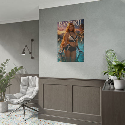 Rangiku Matsumoto Bleach Poster Anime Wall Art Manga Style Bedroom Room Decor