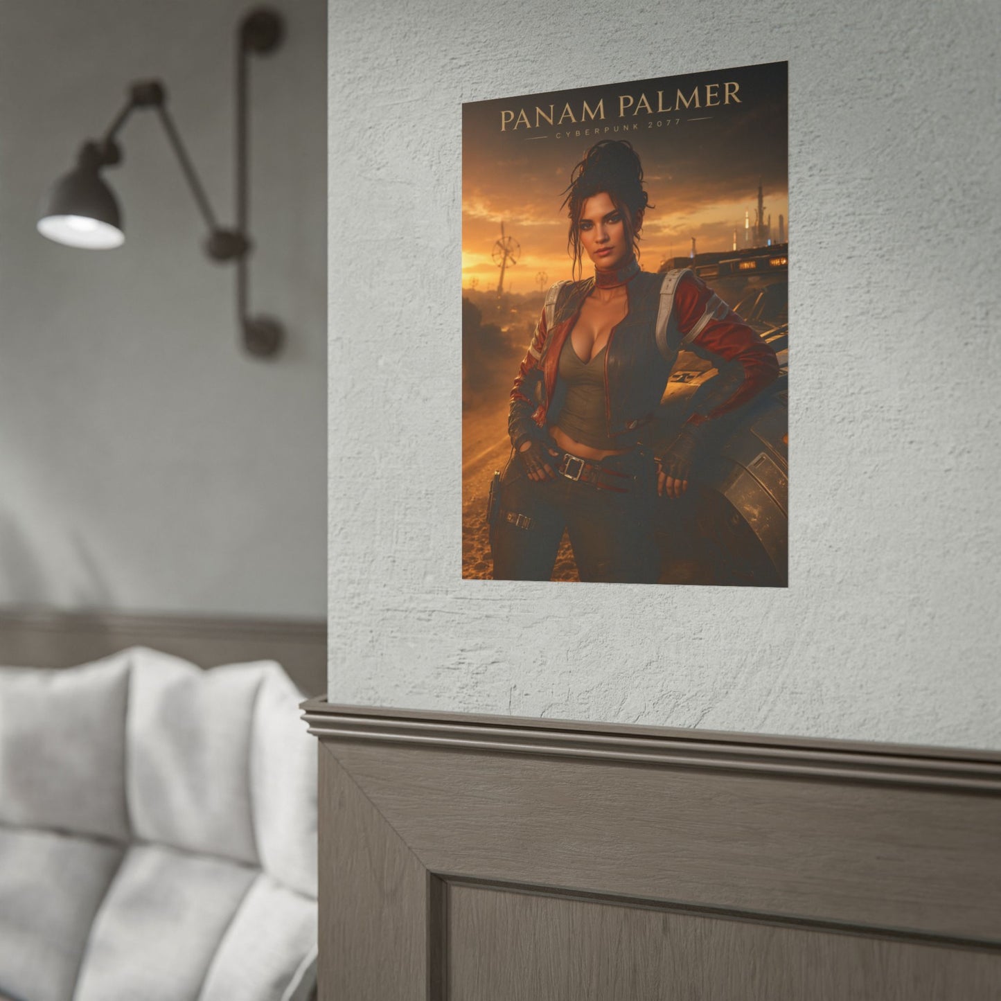 Panam Palmer Poster, Cyberpunk 2077 Wall Art, Gaming Print, Gamer Decor