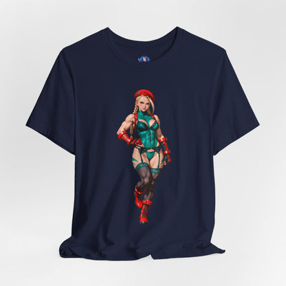 Cammy White T-Shirt | Street Fighter Grafik-T-Shirt für Gamer &amp; Anime-Fans | Waifu-Shirt