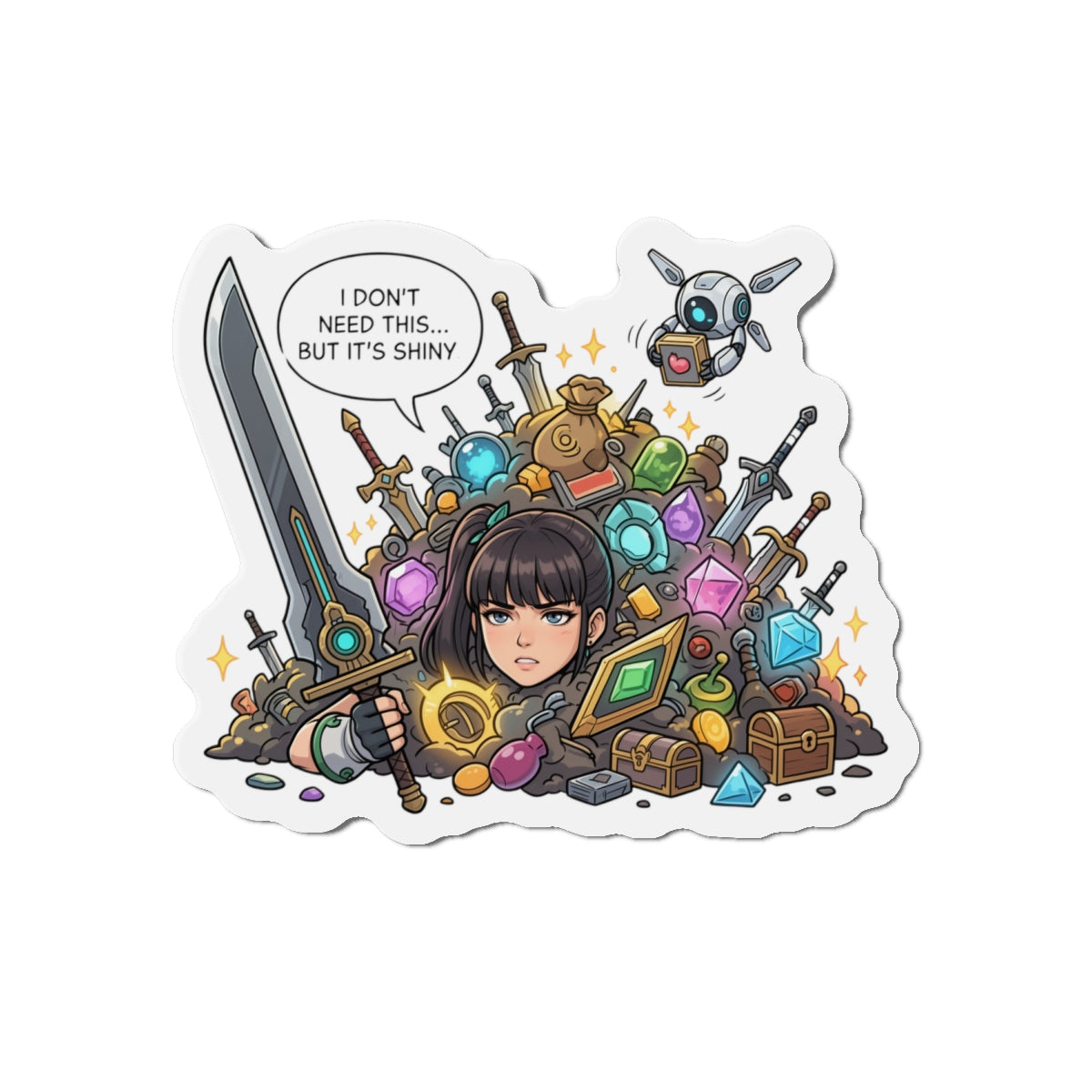 Eve Stellar Blade Magnet – Sexy Anime-Kriegerin Magnet, Sci-Fi-Kunst für den Kühlschrank