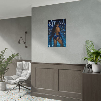 Kitana Character Wall Art Mortal Kombat Gaming Poster Office Room Decor Print