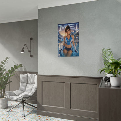 Gaming Wall Art Mei Overwatch Poster Bedroom Game Room Decor Art Print