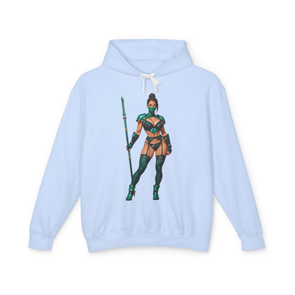 Jadefarbener Hoodie | MK11-Kämpfer-Hoodie | Anime-Kriegerinnen-Pullover