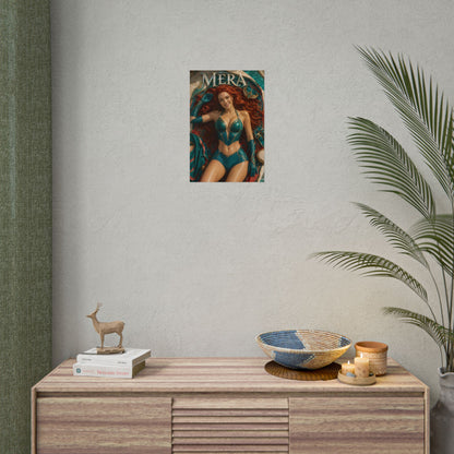 Mera Comic Poster Character Wall Art Collector Room Decor Art Print