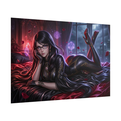 Bayonetta Poster, Gaming Wall Art, Anime Print, Pin Up Room Decor